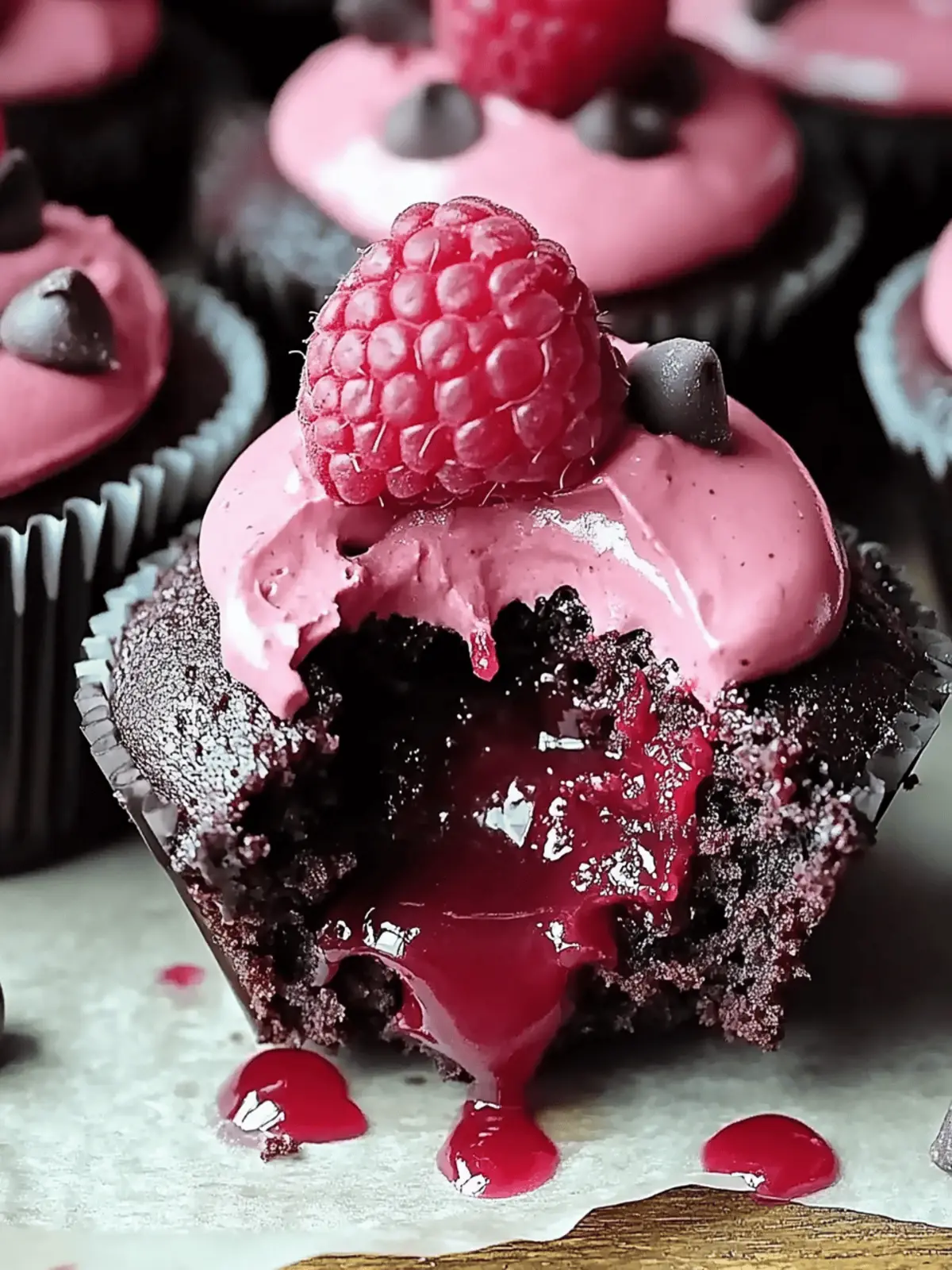 Molten Raspberry Chocolate Cupcakes to Wow Your Taste Buds 3 Molten Raspberry Chocolate Cupcakes