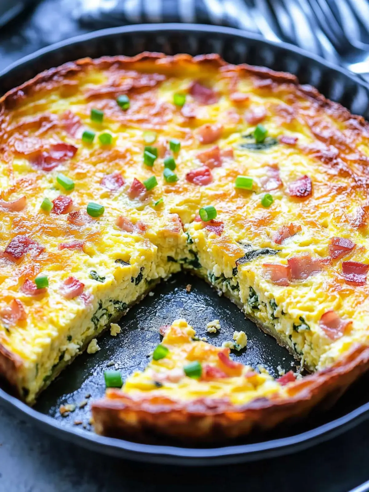 Cottage Cheese and Spinach Crustless Quiche for Your Brunch Bliss 5 Cottage Cheese and Spinach Crustless Quiche
