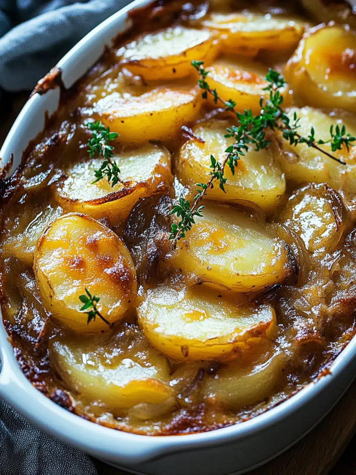 Easy French Onion Potato Bake