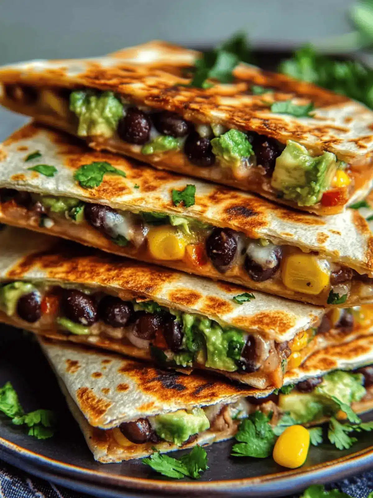 Easy Vegan Quesadillas With Black Beans And Avocado