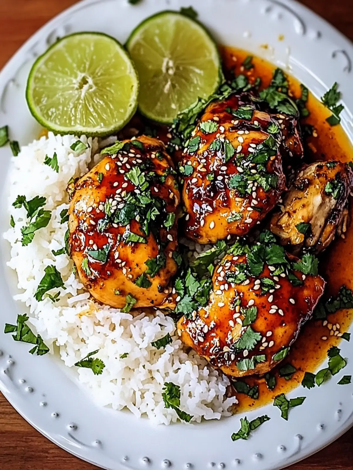Spicy Maple Chicken & Coconut Rice