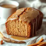 Brown Butter Pumpkin Bread with a Salted Maple Glaze
