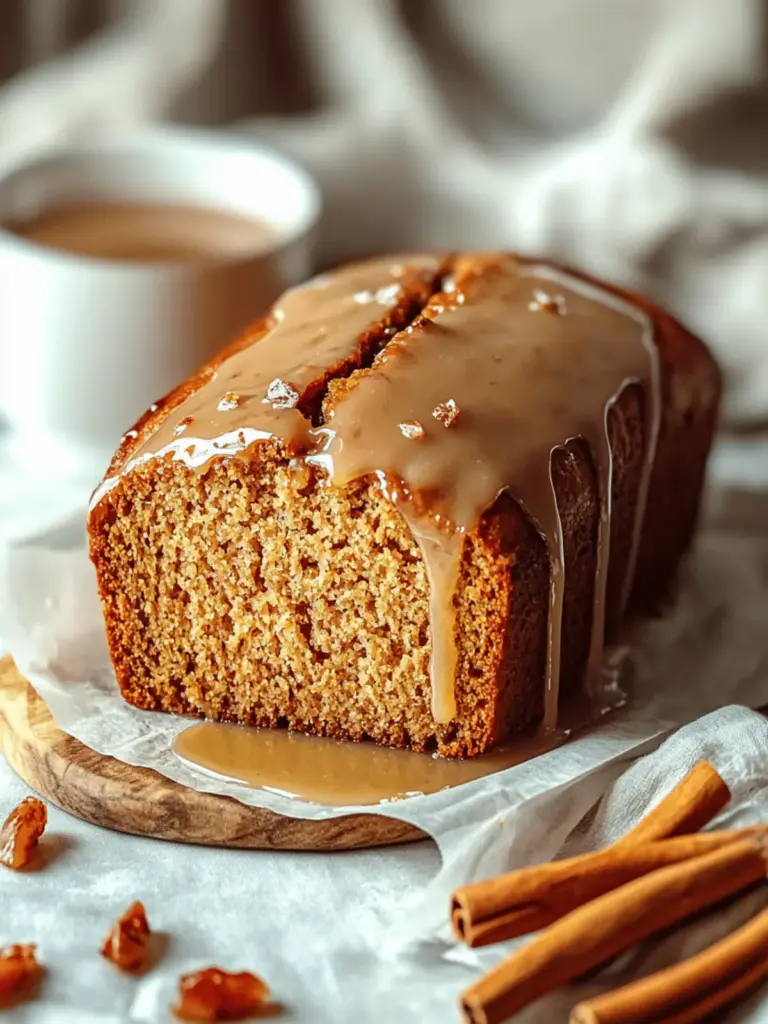 Brown Butter Pumpkin Bread with a Salted Maple Glaze