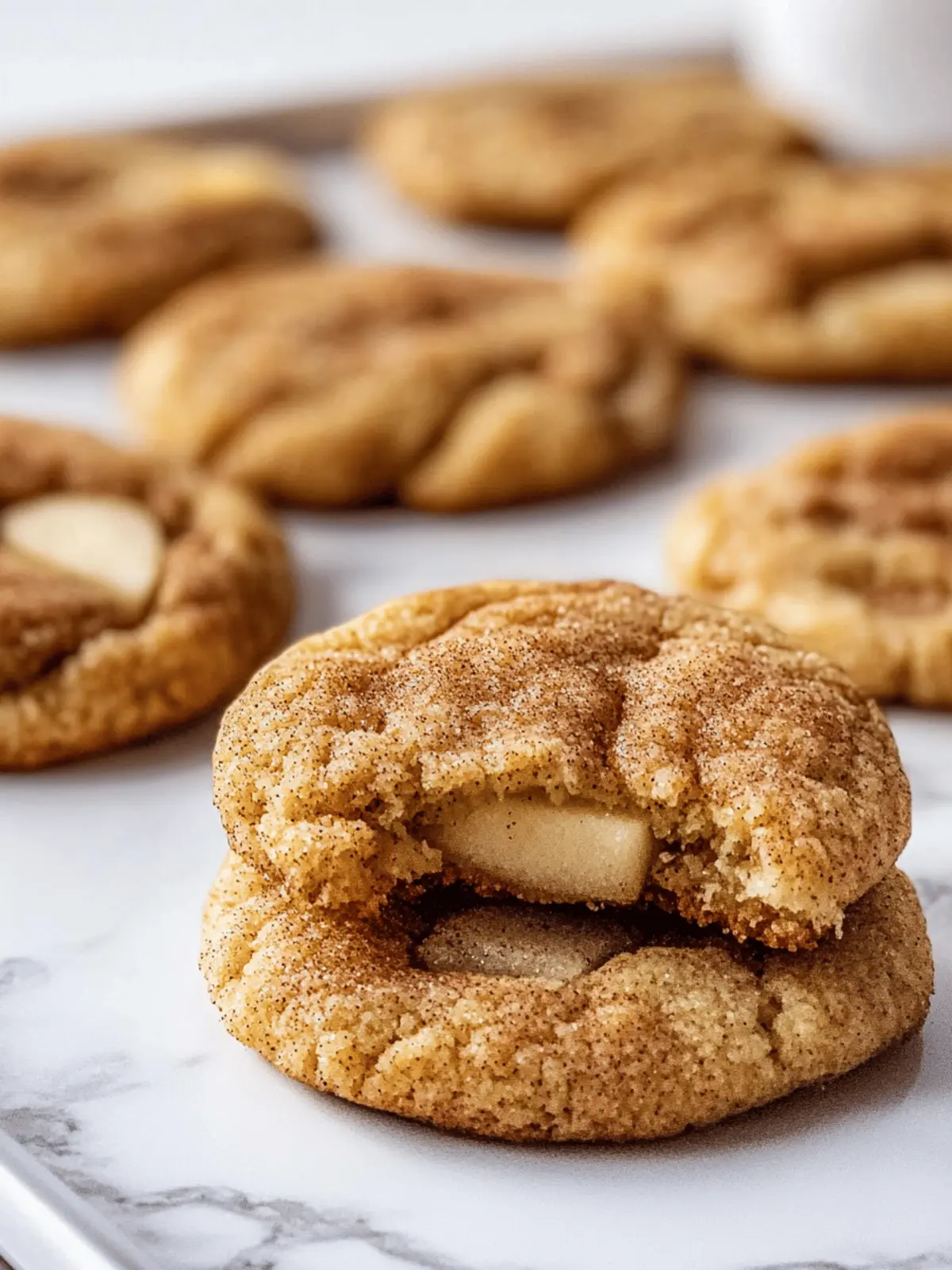 Apple Cinnamon Snickerdoodle Cookies