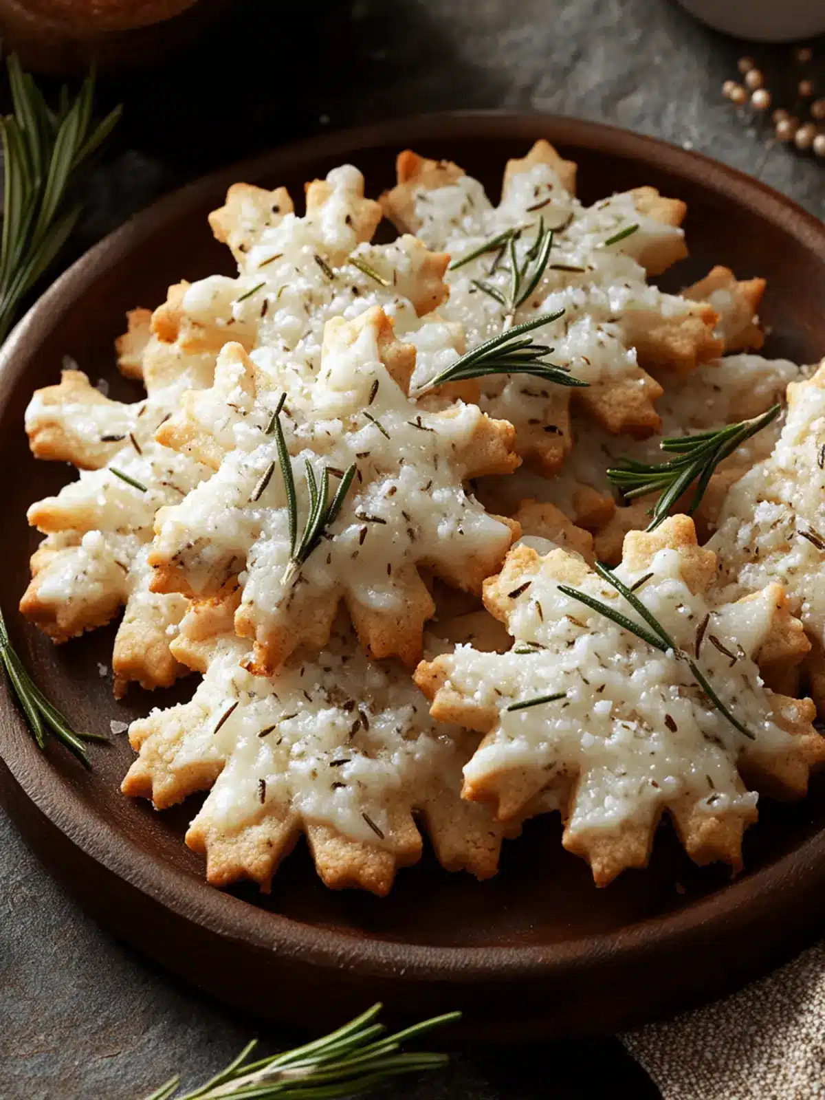 Savory Rosemary Parmesan Snowflake Cookies for Holiday Cheer 3 Savory Rosemary Parmesan Snowflake Cookies