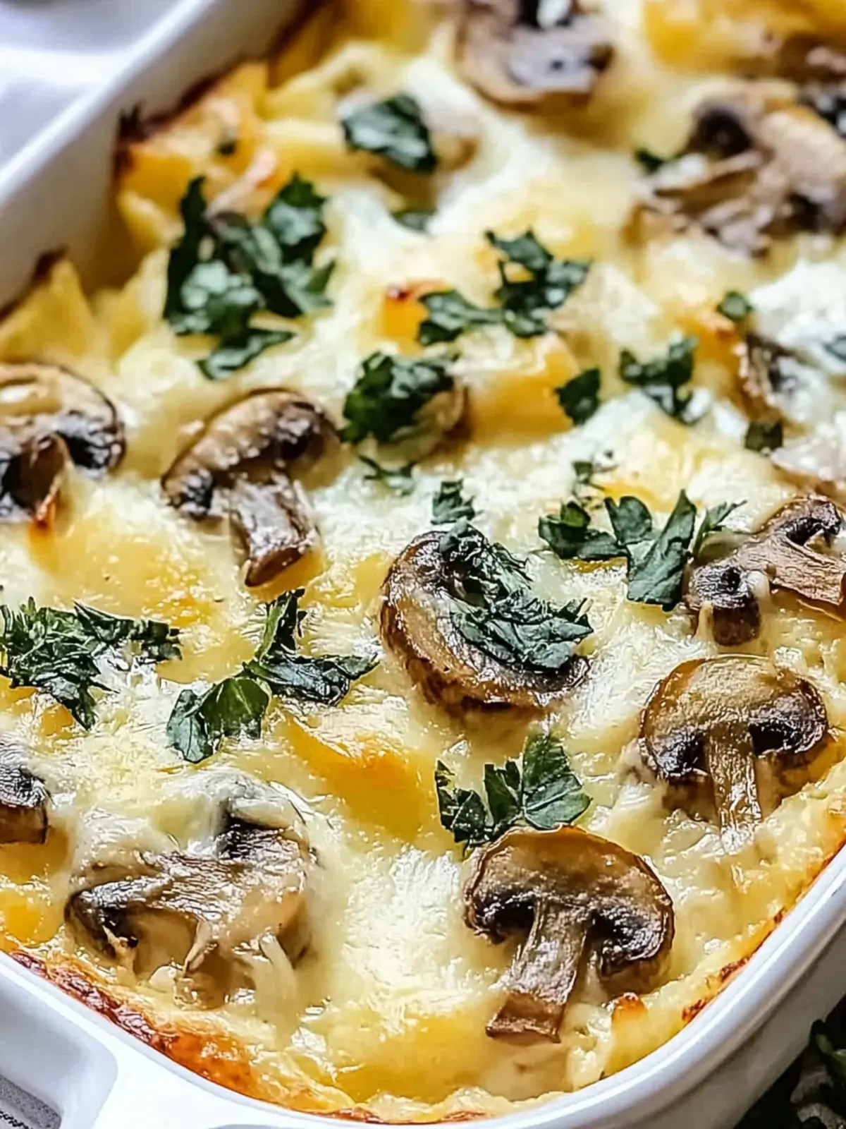 Cheesy Mushroom Casserole