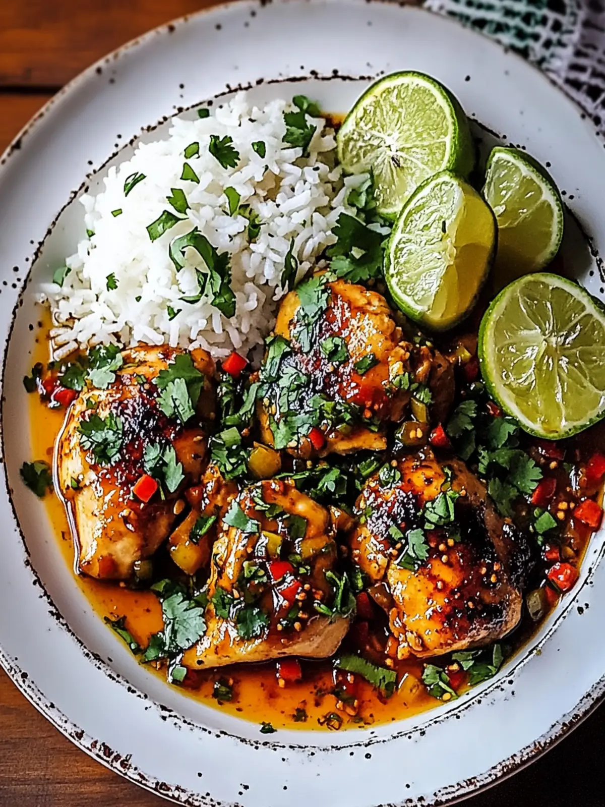 Spicy Maple Chicken & Coconut Rice