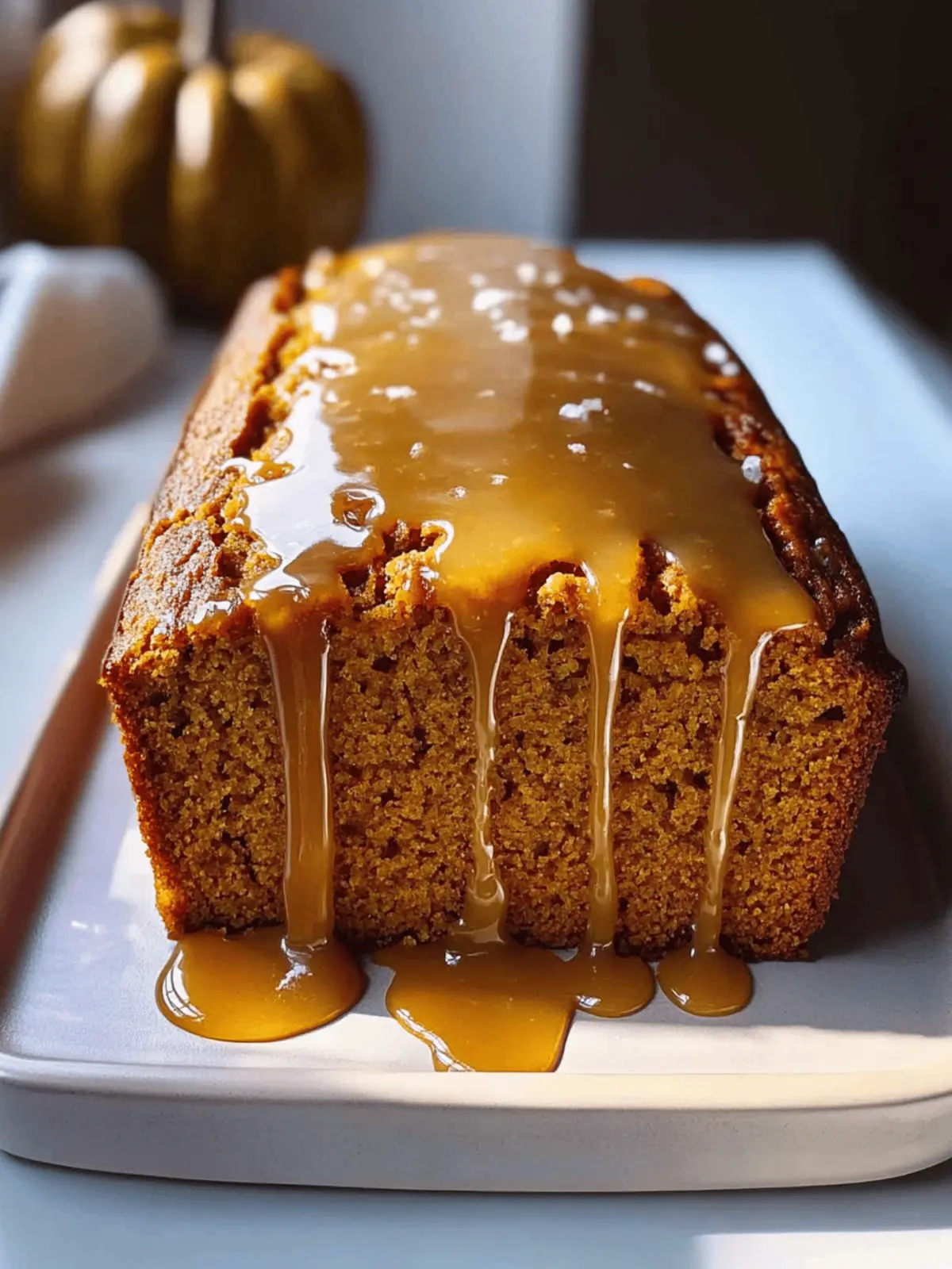 Pumpkin Bread with Salted Brown Butter Glaze Bliss