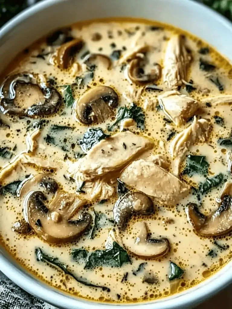 Clean Chicken Mushroom Soup