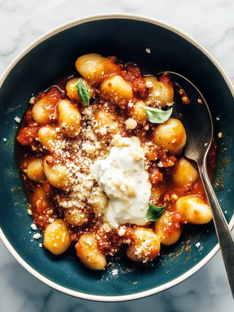 Millionaire Gnocchi with Creamy Sauce