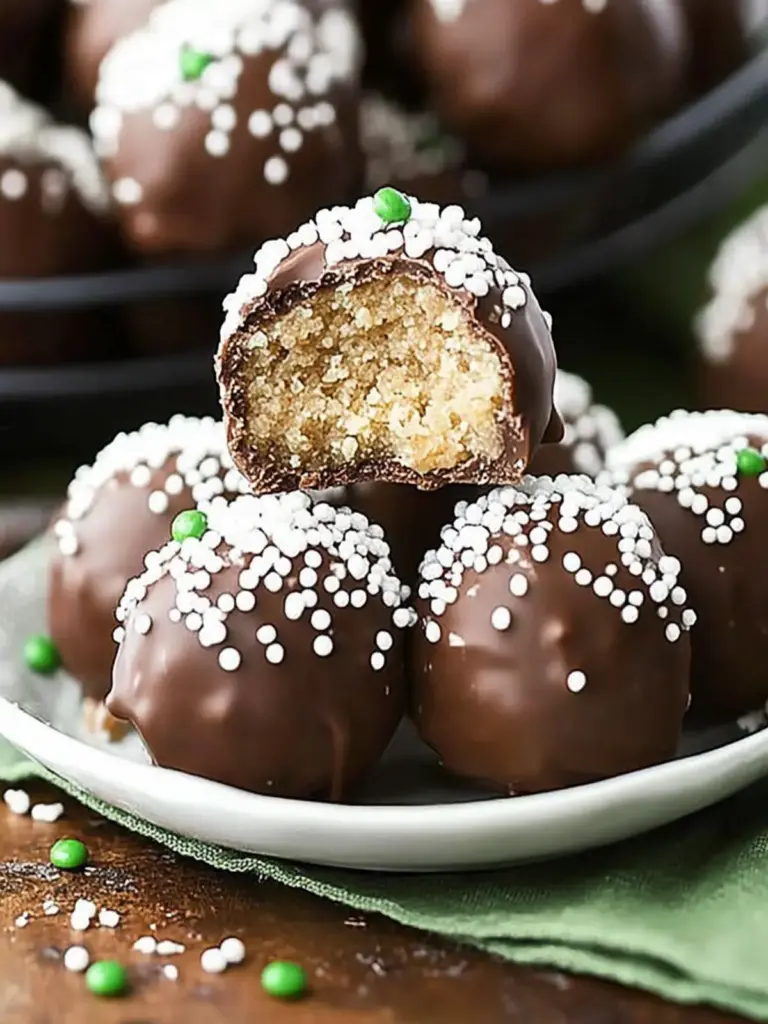 No Bake Baileys Irish Cream Cookie Balls