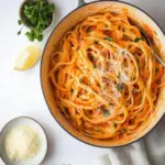 Creamy Red Pepper Alfredo Pasta