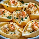 Creamy Seafood Stuffed Shells