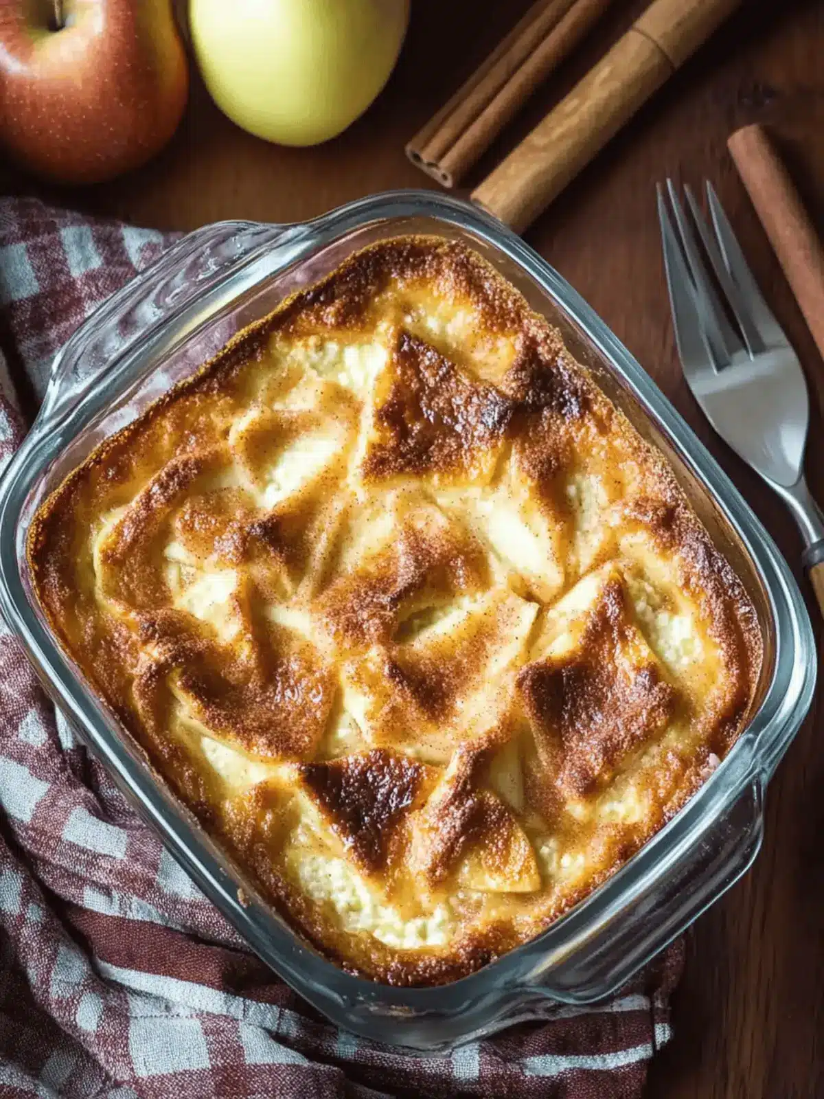 Apple Cinnamon Cottage Cheese Bake