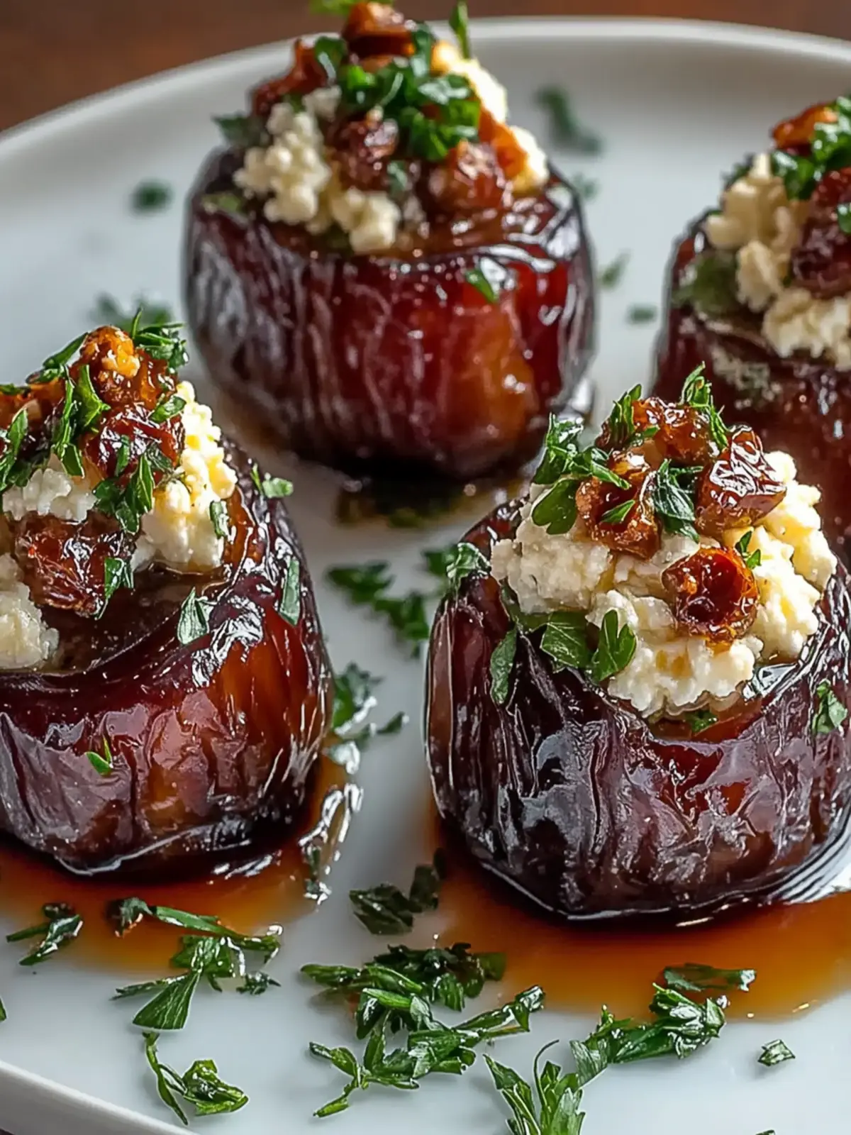 Feta-Parmesan Stuffed Dates