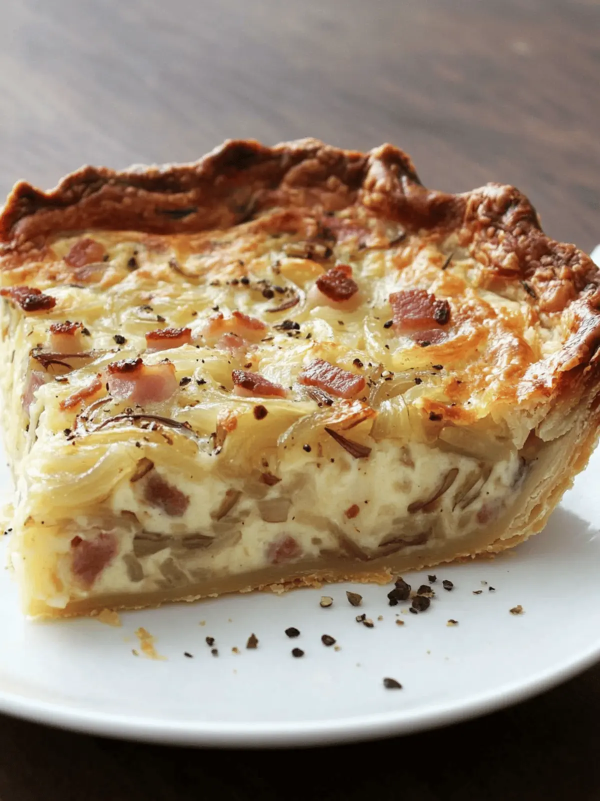 German Onion and Bacon Pie