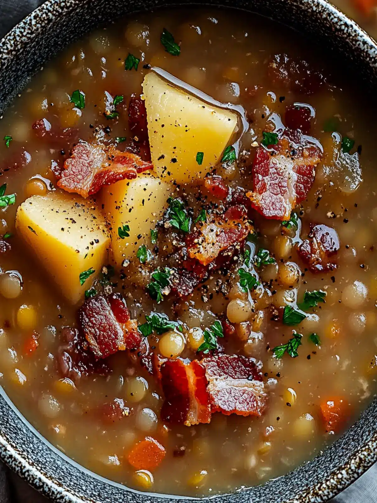Cozy Up with This French Lentil Bacon Soup