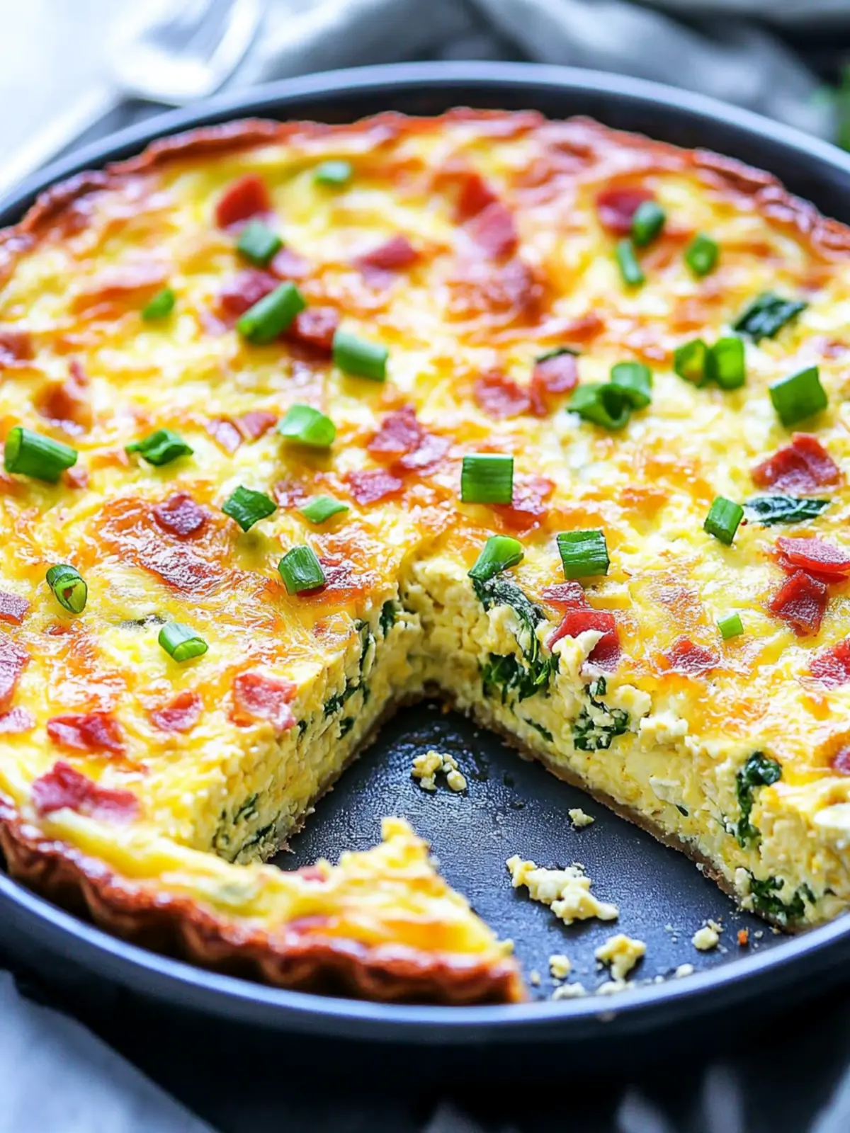 Cottage Cheese and Spinach Crustless Quiche for Your Brunch Bliss 2 Cottage Cheese and Spinach Crustless Quiche