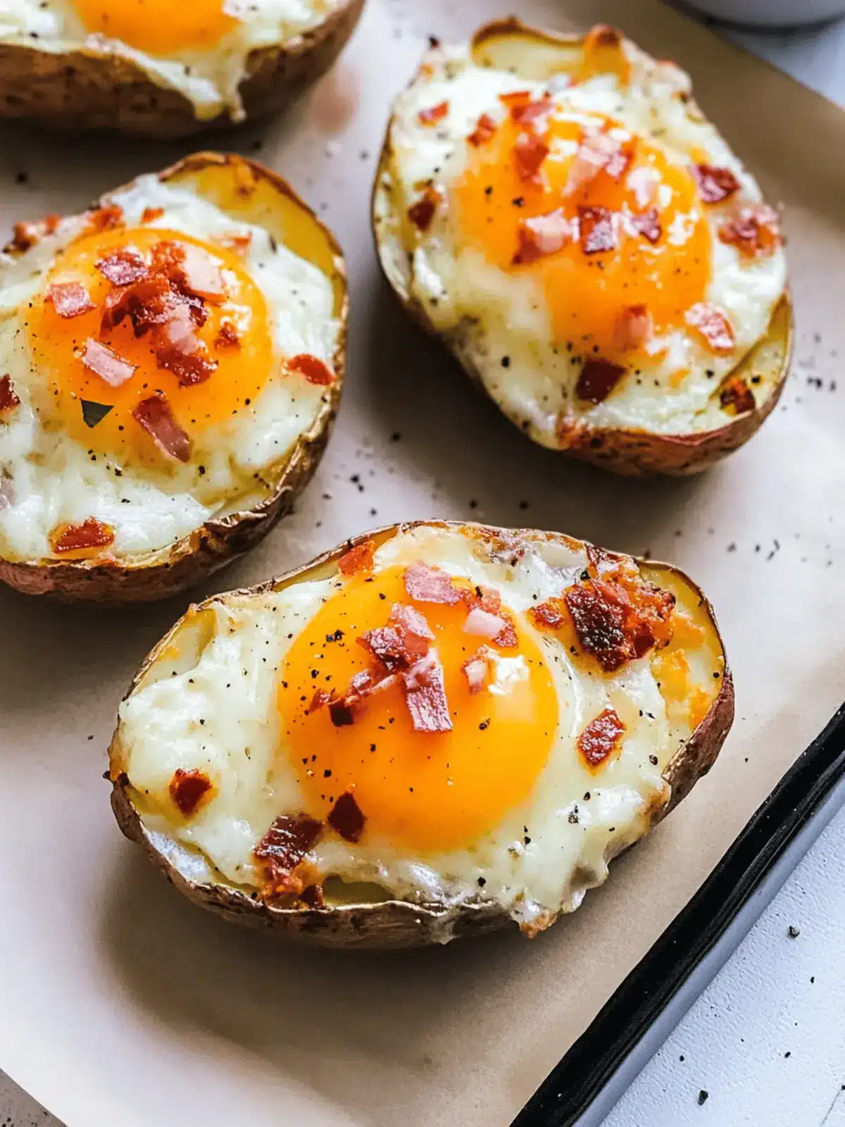 Twice Baked Loaded Breakfast Potatoes for a Cozy Morning! 3 Twice Baked Loaded Breakfast Potatoes