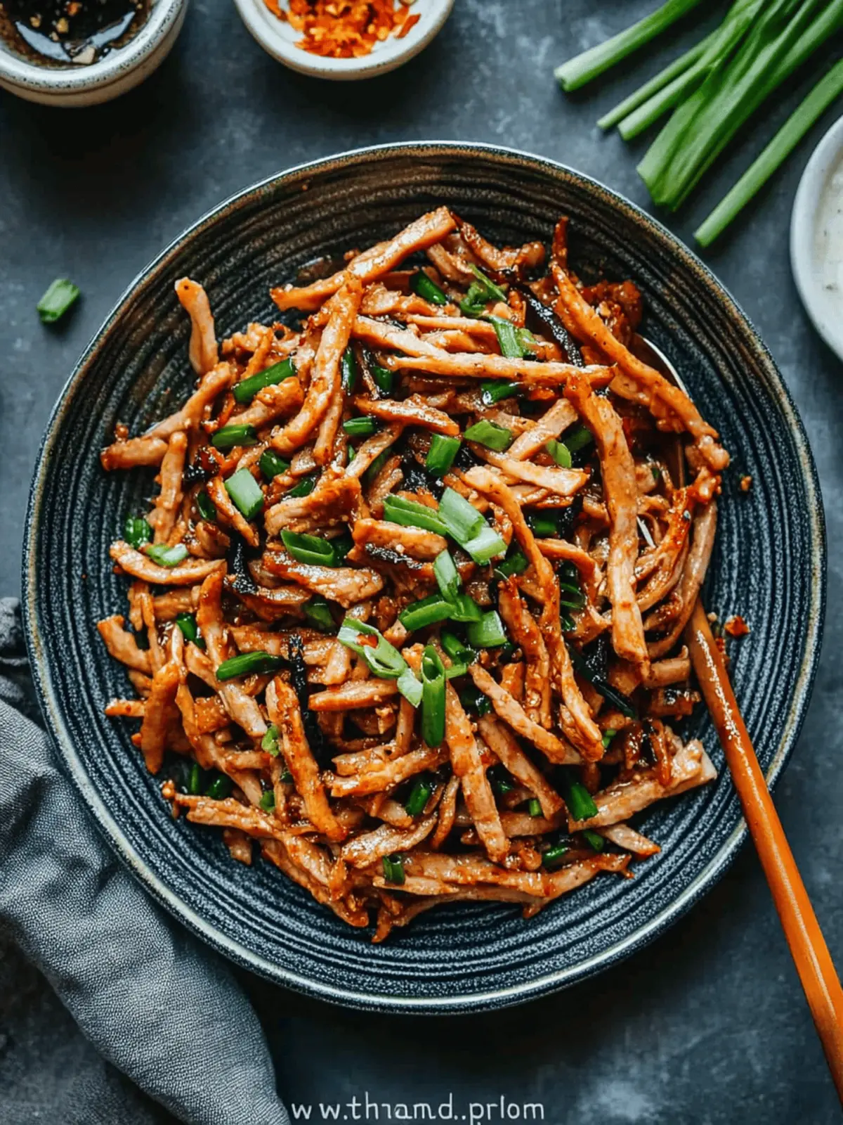 Shredded Pork with Garlic Sauce