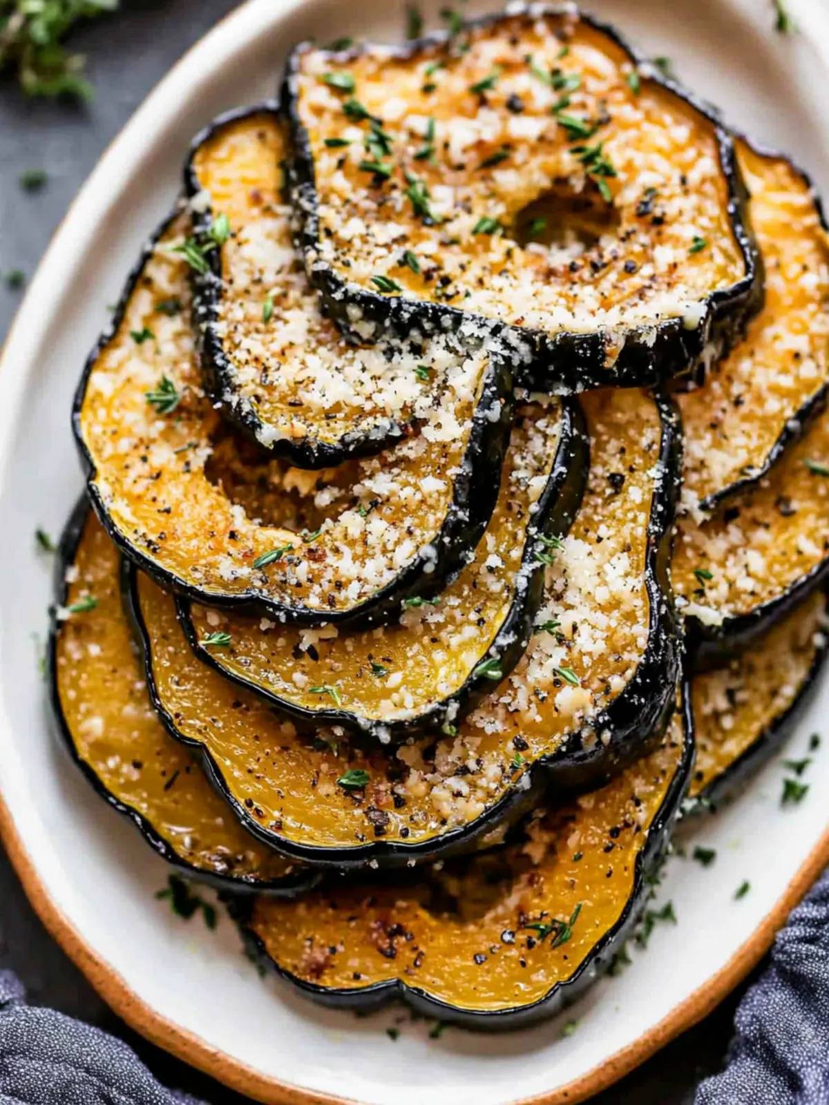 Delicious Parmesan Herb Roasted Acorn Squash to Impress Guests 2 Parmesan Herb Roasted Acorn Squash