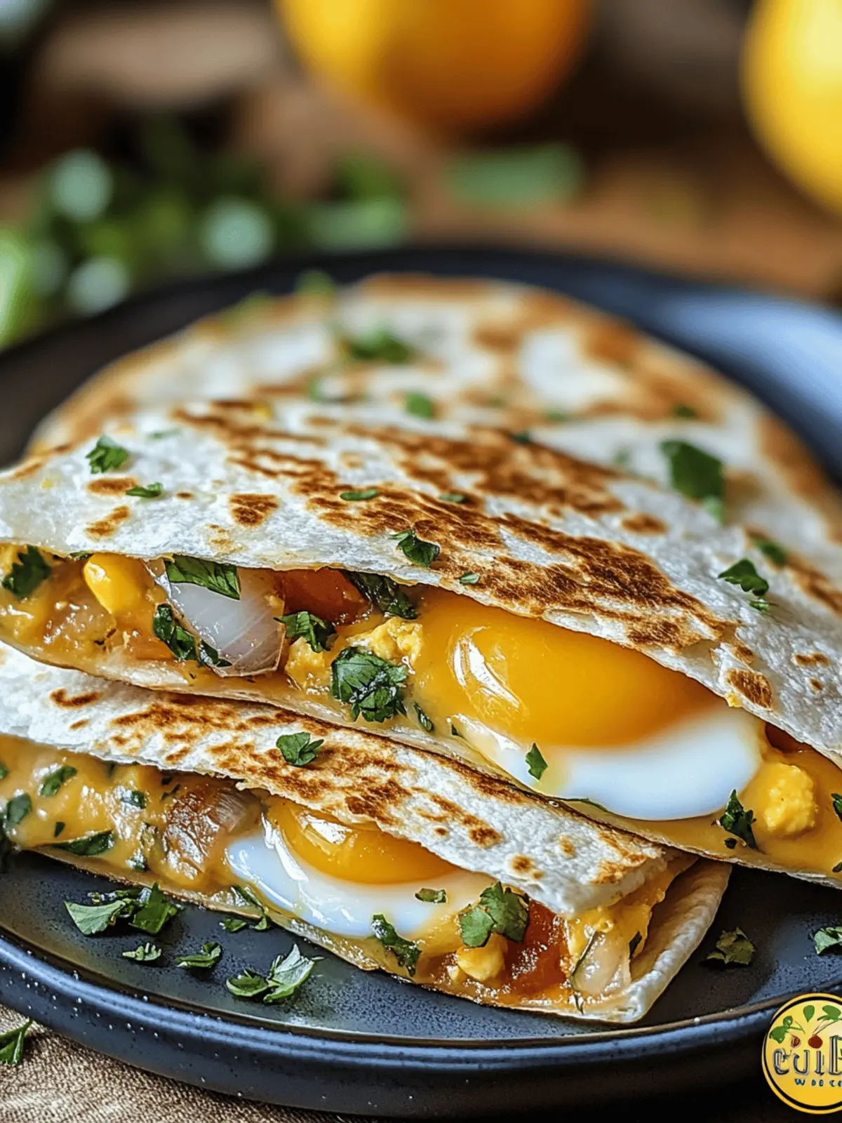 Fried Egg Quesadilla: Quick, Cheesy Breakfast Bliss 4 Fried Egg Quesadilla