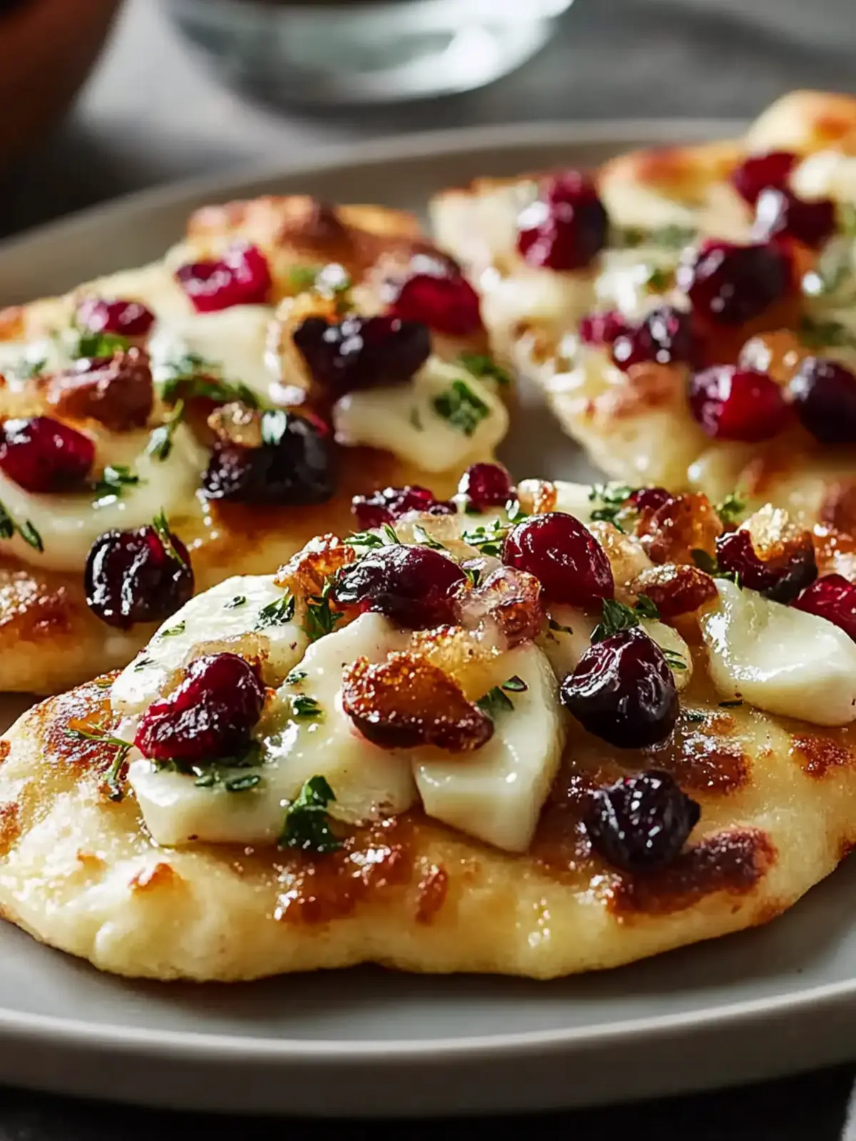Brie & Cranberry Flatbreads: Quick Gourmet Delight at Home 3 Brie & Cranberry Flatbreads