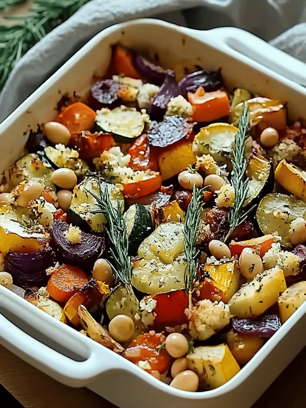 Rustic Roasted Vegetable Bake with Cannellini Beans Delight 2 Rustic Roasted Vegetable Bake with Cannellini Beans