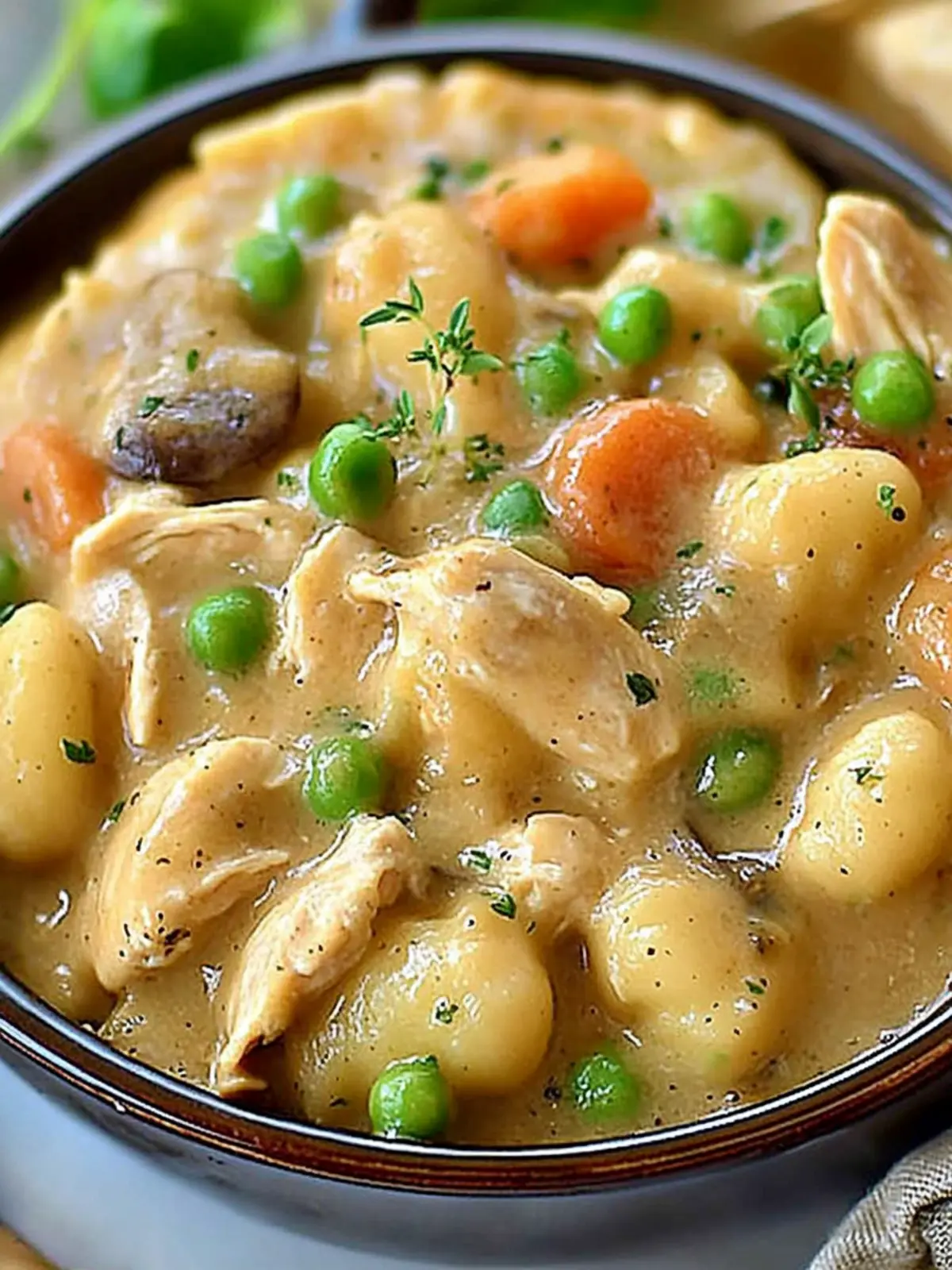 One Pot Gnocchi Chicken Pot Pie