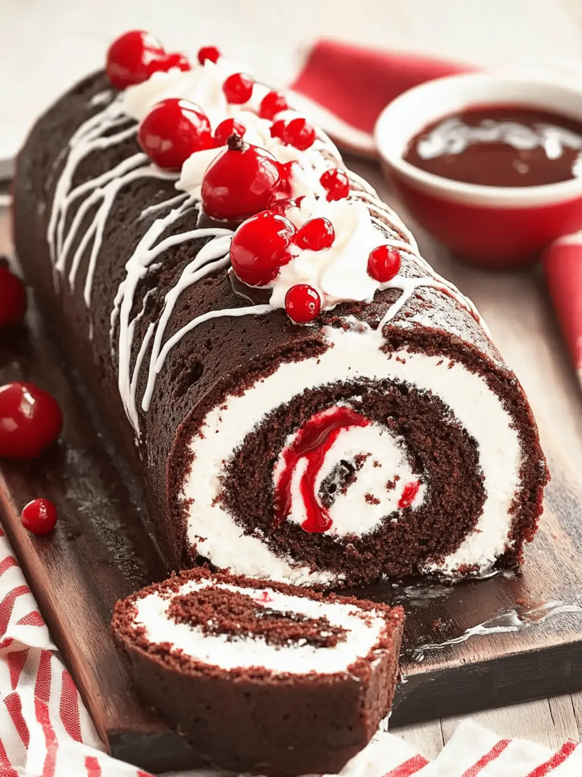 Elegant Black Forest Cake Roll That Will Wow Your Guests 4 Elegant Black Forest Cake Roll