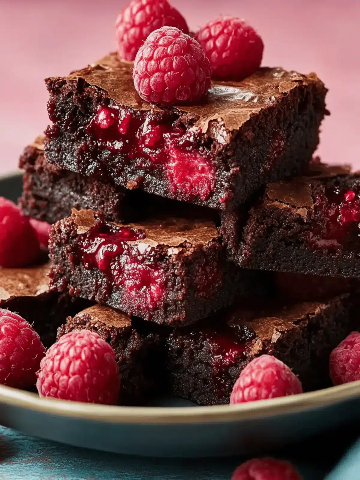 Chocolate Raspberry Brownies