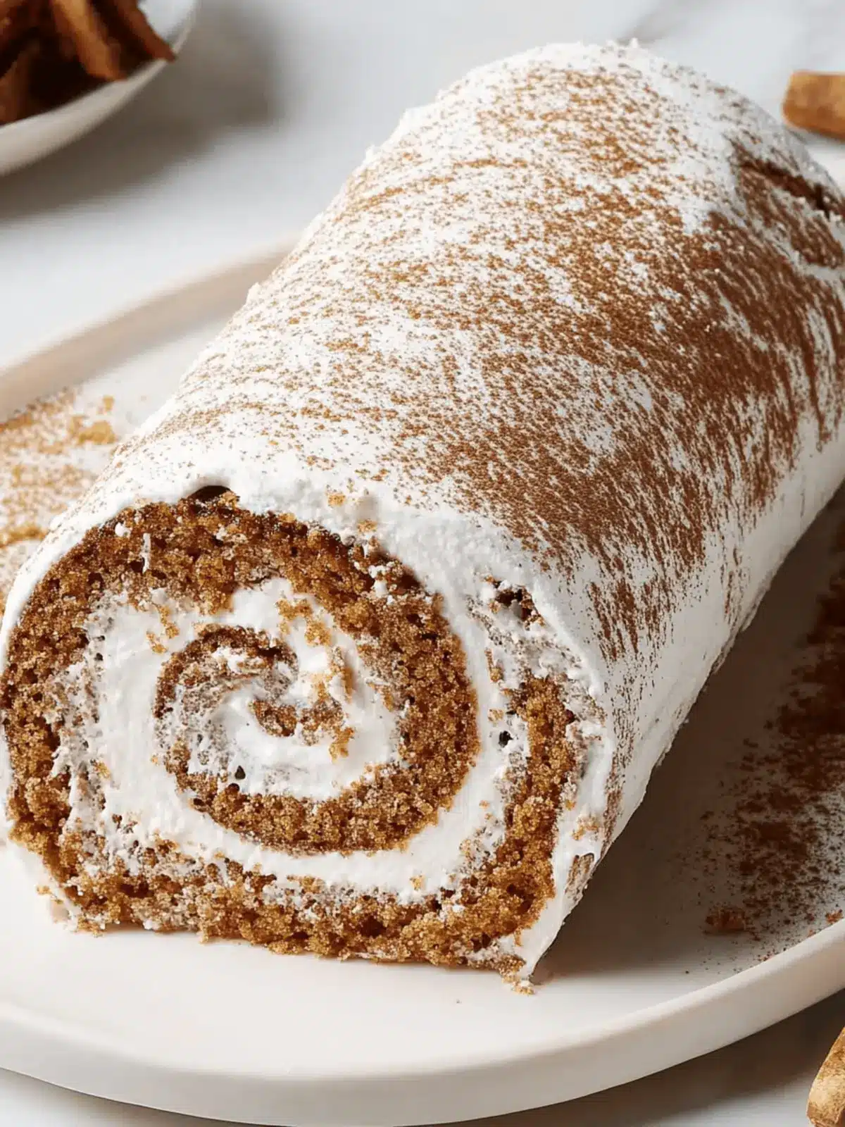 Irresistible Gingerbread Yule Log Cake for Festive Celebrations 3 Gingerbread Yule Log Cake