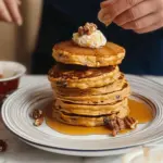 Fluffy Pumpkin Pancakes with Whipped Maple Cinnamon Butter