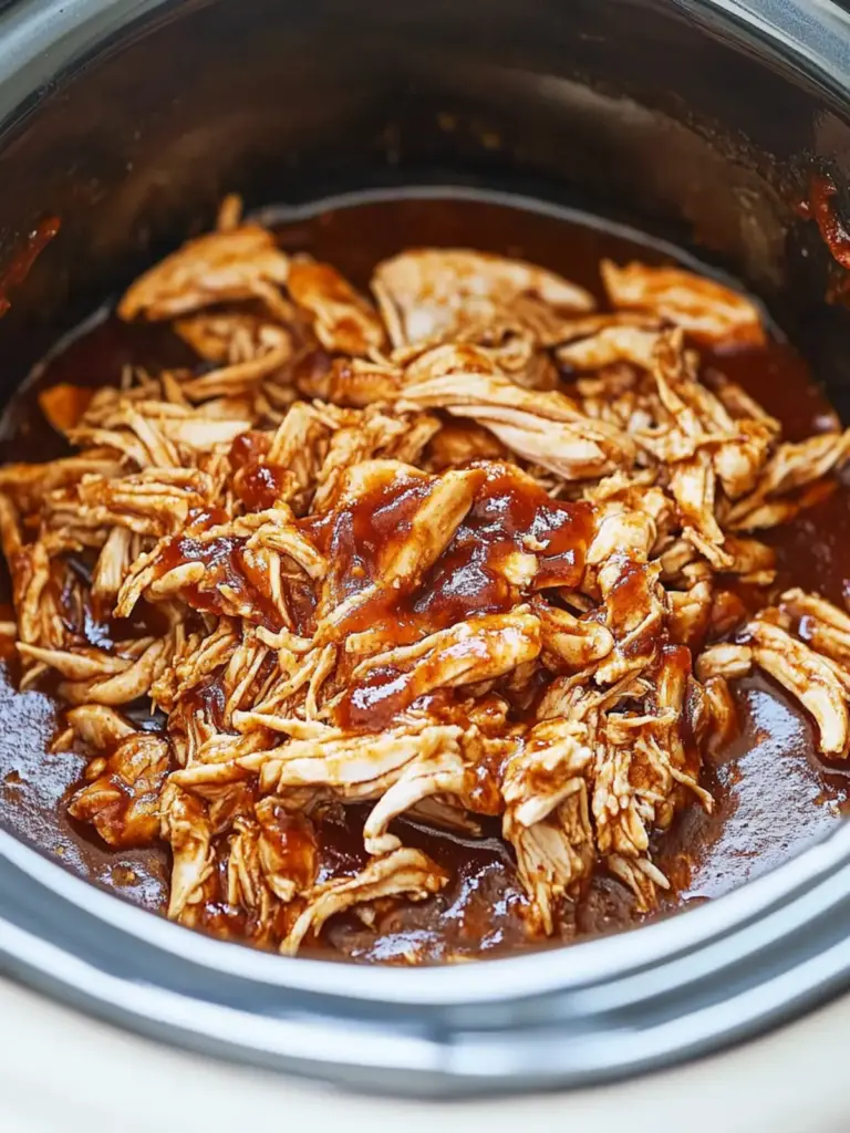 Crockpot BBQ Shredded Chicken