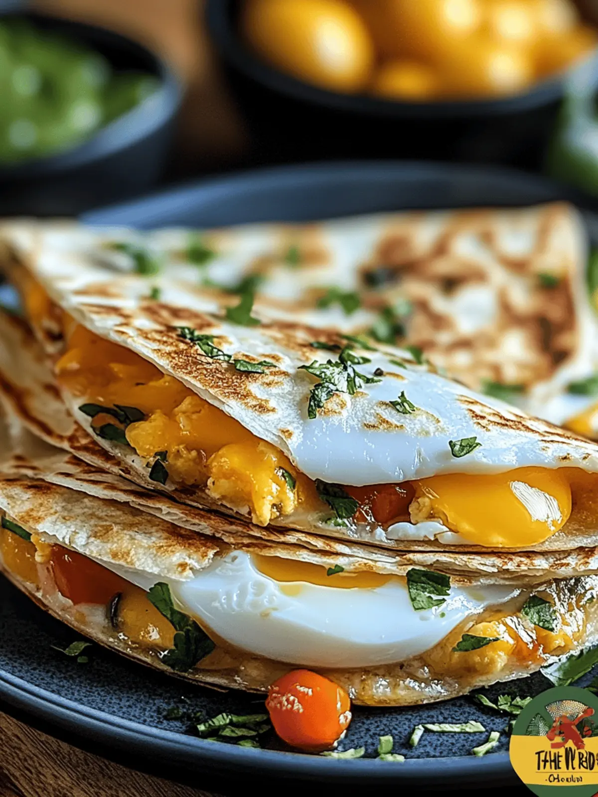 Fried Egg Quesadilla: Quick, Cheesy Breakfast Bliss 2 Fried Egg Quesadilla
