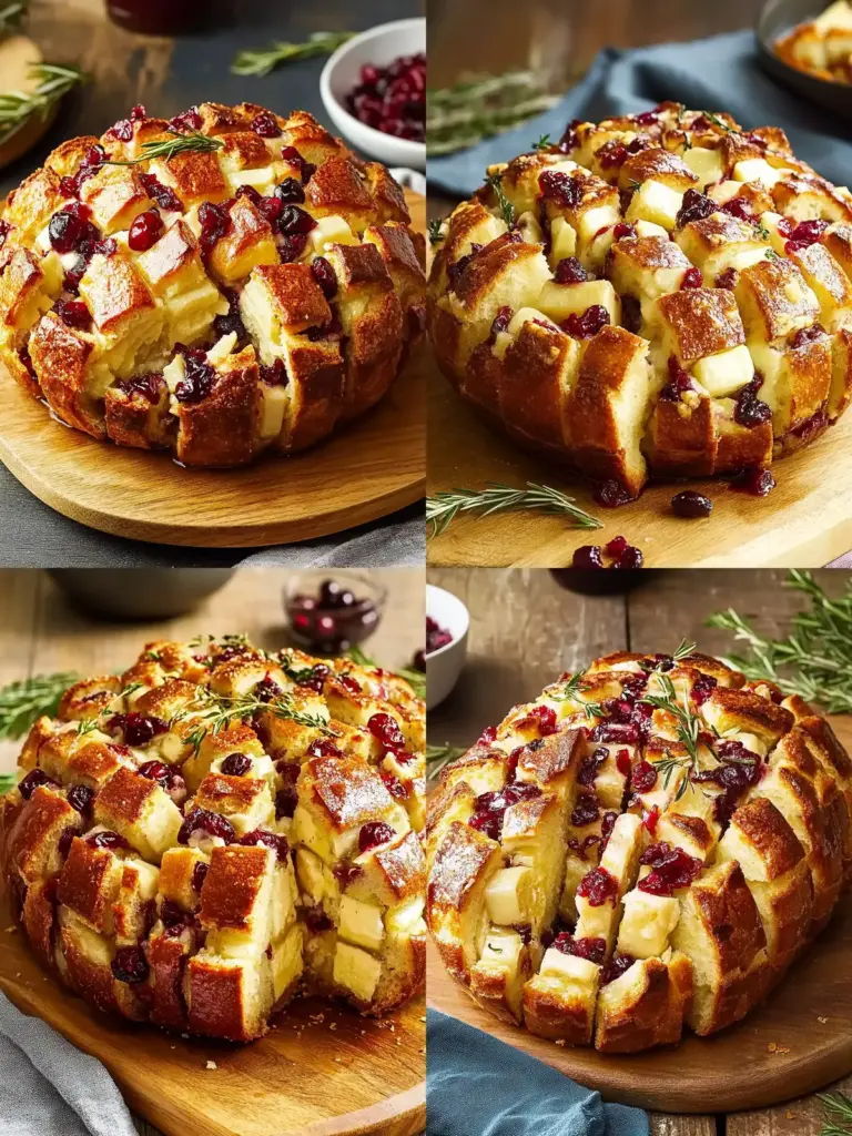 Cranberry Brie Pull-Apart Bread