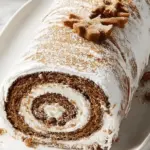 Gingerbread Yule Log Cake