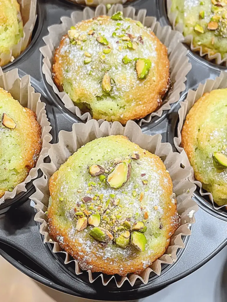 Bakery Style Pistachio Muffins