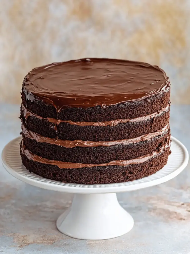 American Style Chocolate Fudge Cake