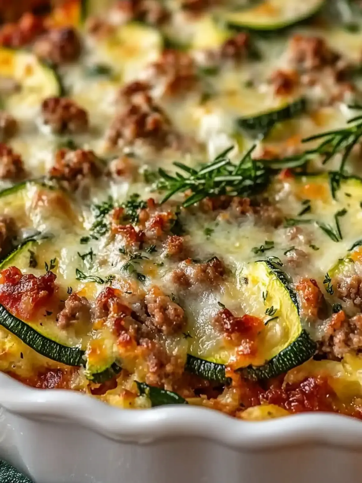 Ground Turkey Zucchini Casserole