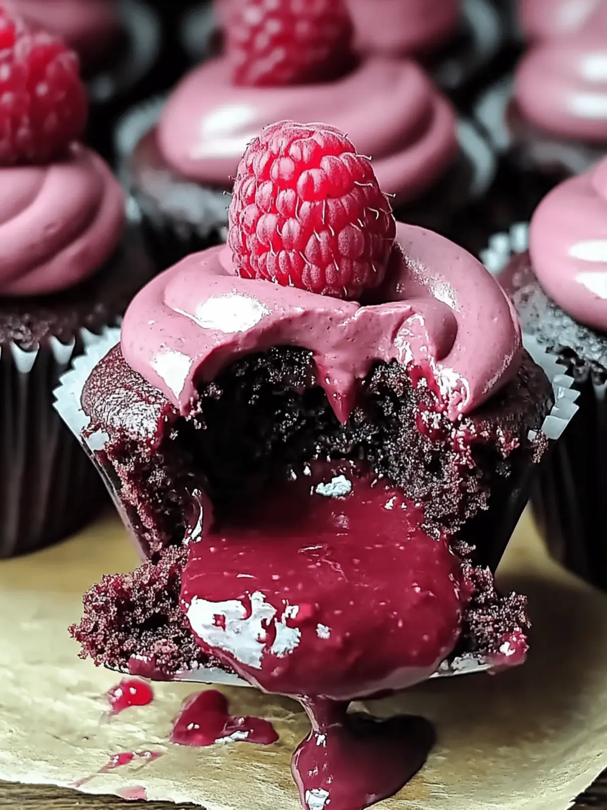 Molten Raspberry Chocolate Cupcakes to Wow Your Taste Buds 2 Molten Raspberry Chocolate Cupcakes