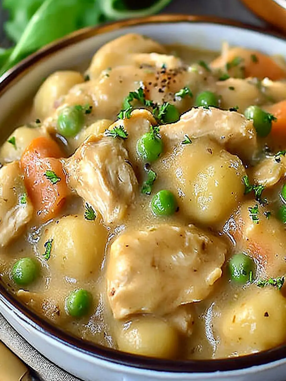 One Pot Gnocchi Chicken Pot Pie
