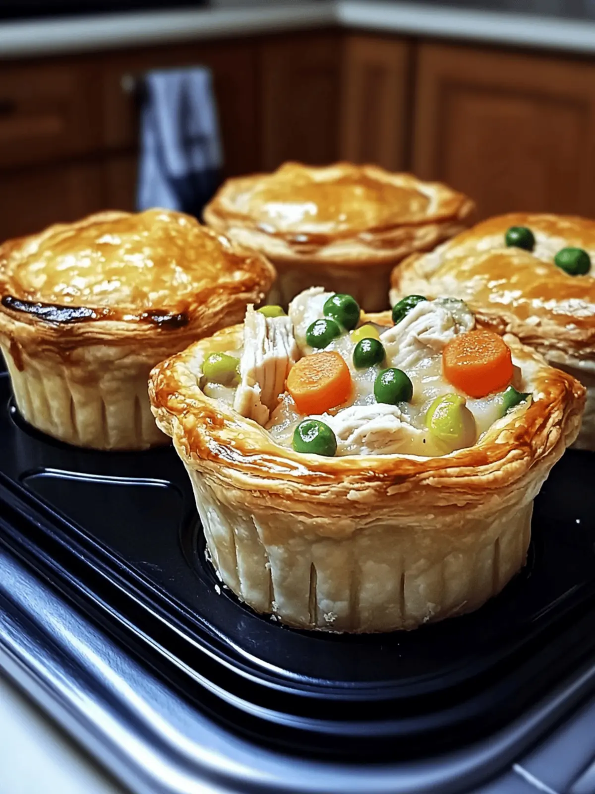 Delicious Mini Chicken Pot Pies for Quick Comfort Food Fun 4 Mini chicken pot pies