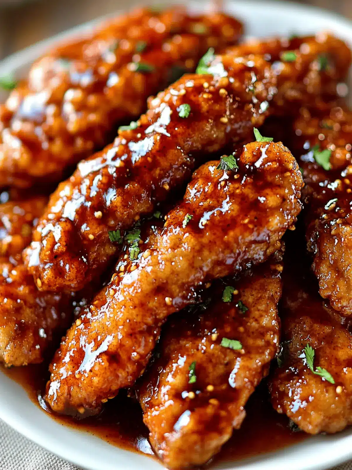 Sweet & Spicy Sticky Chicken Tenders