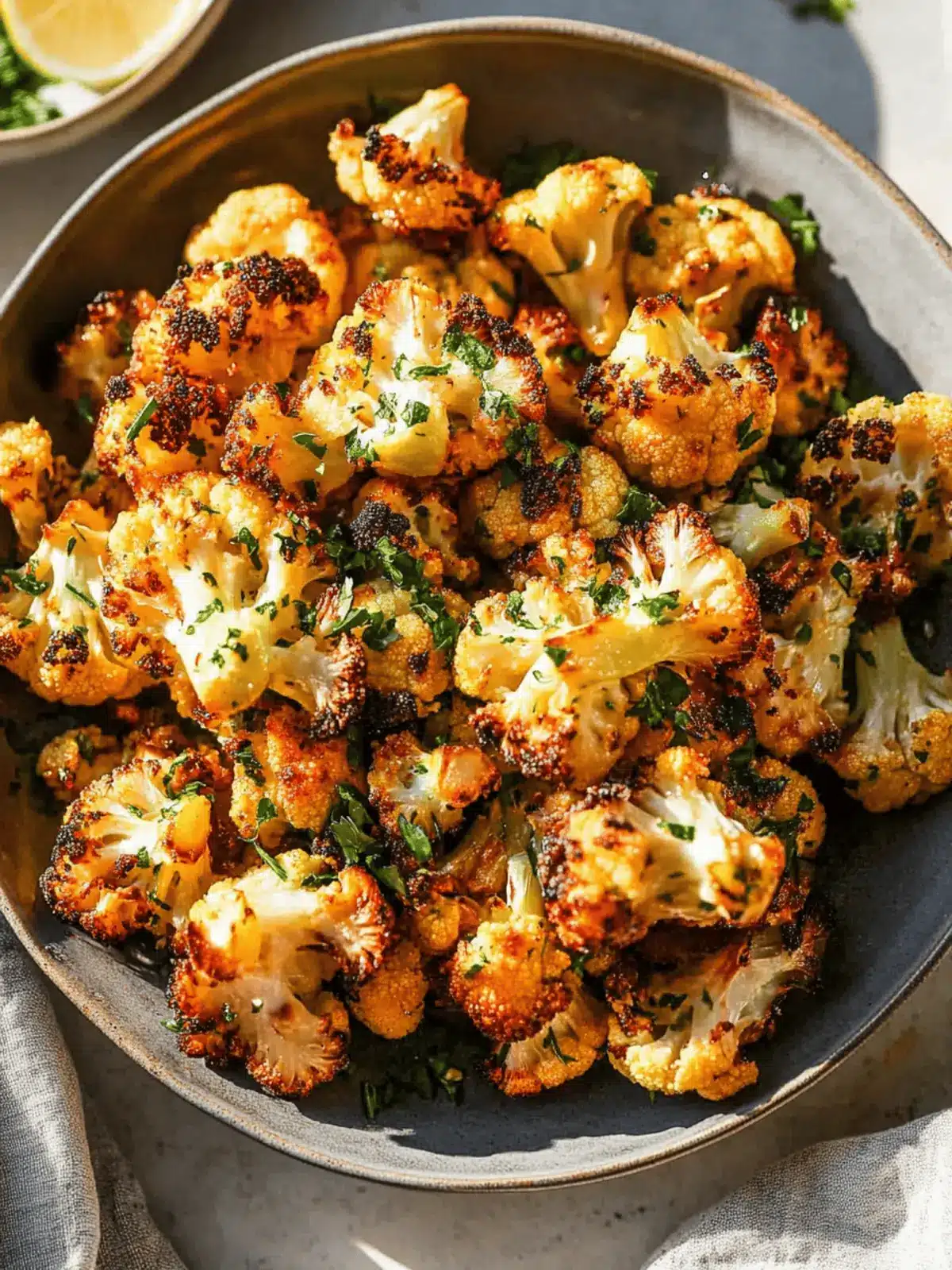 Garlic-Parmesan Roasted Cauliflower