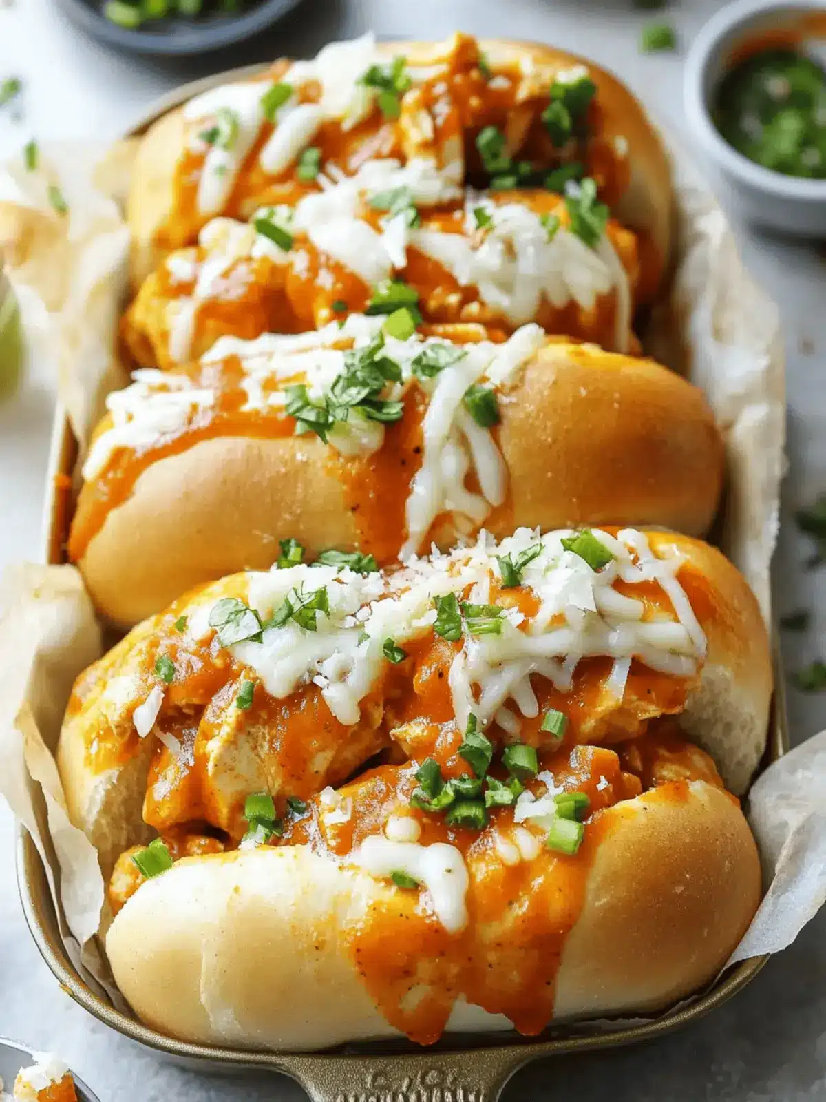 Spicy Chicken Parmesan Rolls