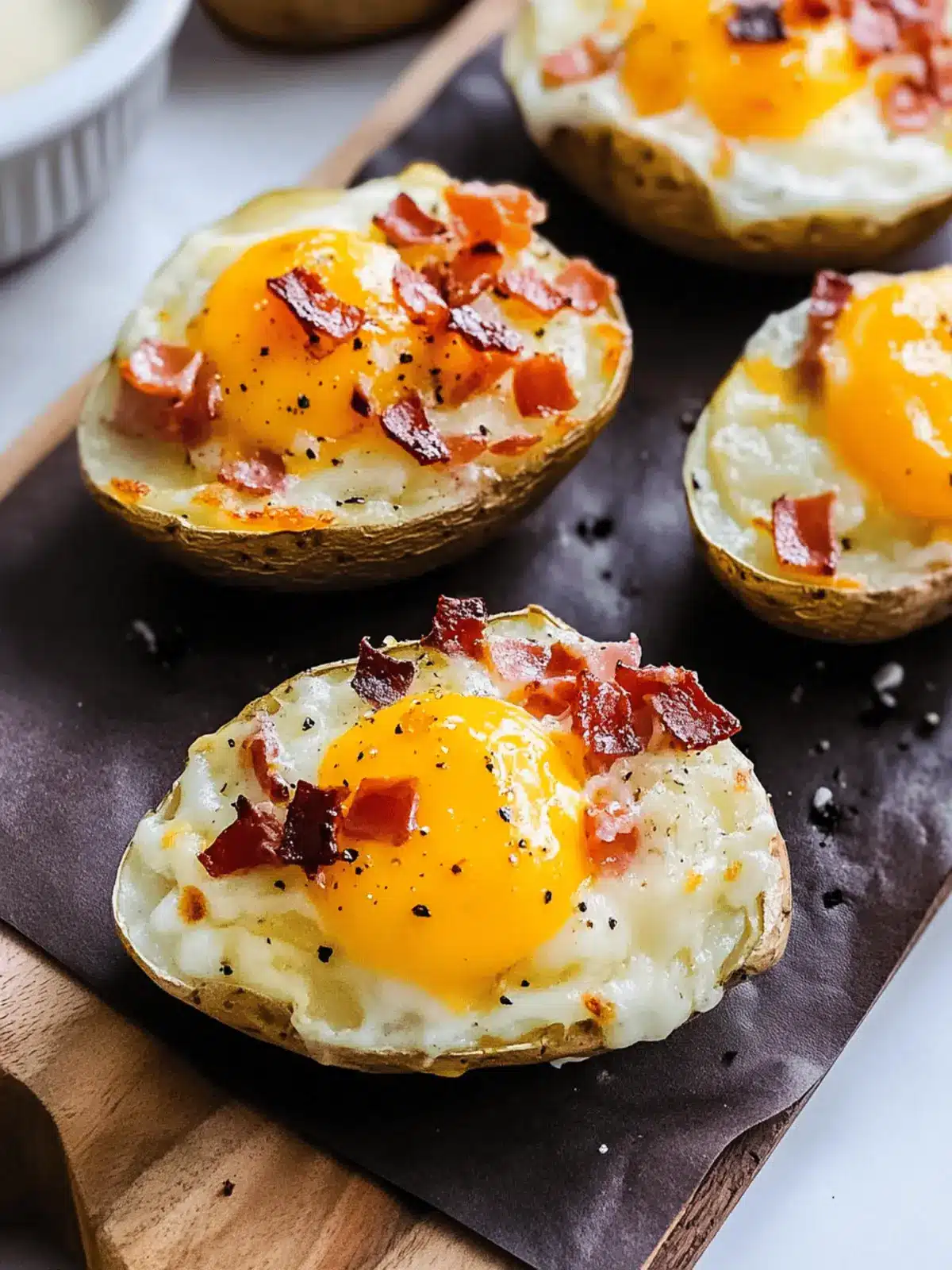 Twice Baked Loaded Breakfast Potatoes for a Cozy Morning! 4 Twice Baked Loaded Breakfast Potatoes