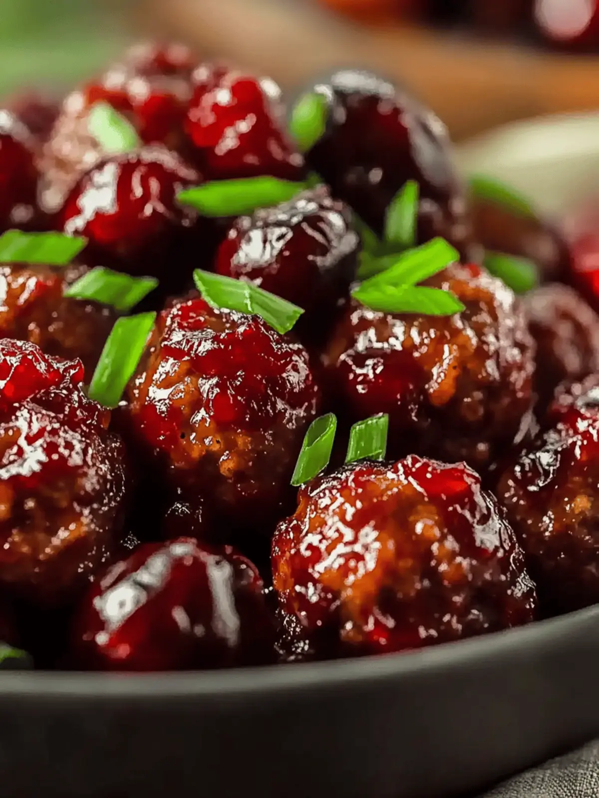 Sweet and Savory Cranberry Meatballs for Cozy Gatherings 4 Cranberry Meatballs