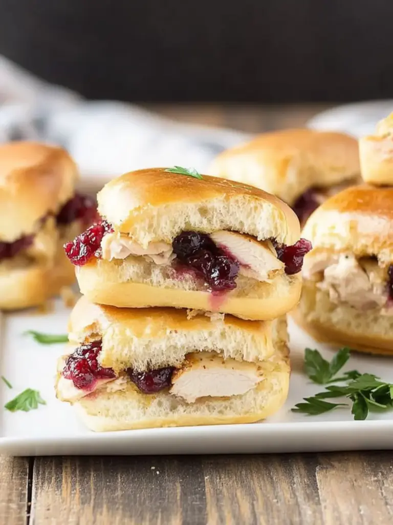 Turkey Cranberry Sliders