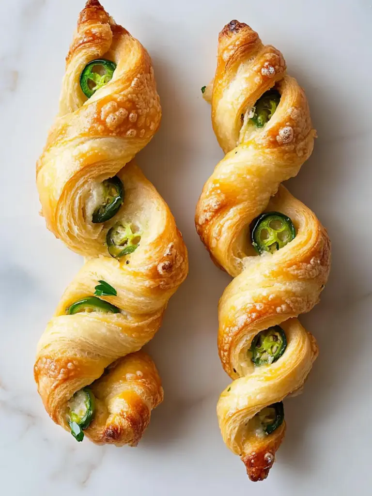 Flaky Jalapeño Popper Twists